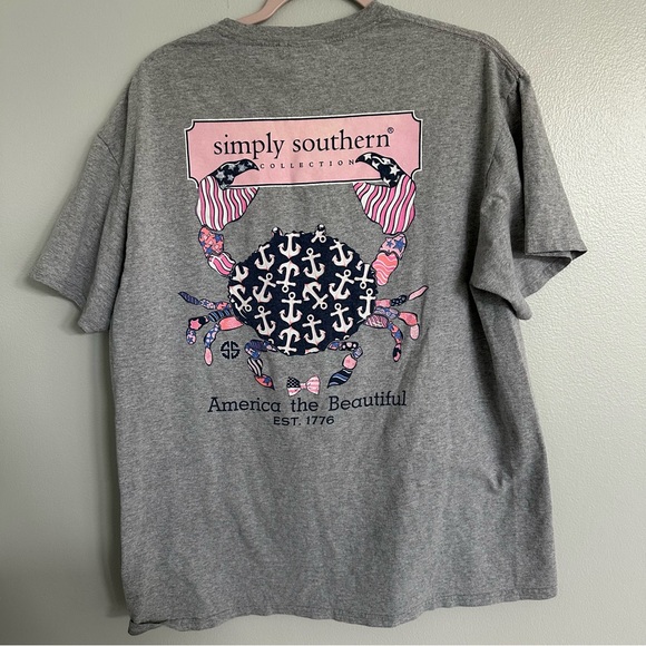 Simply Southern America the Beautiful 1776 Tee - Picture 1 of 6